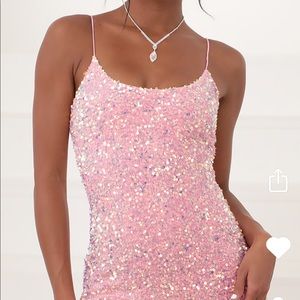 Pink mini sparkly ✨ dress